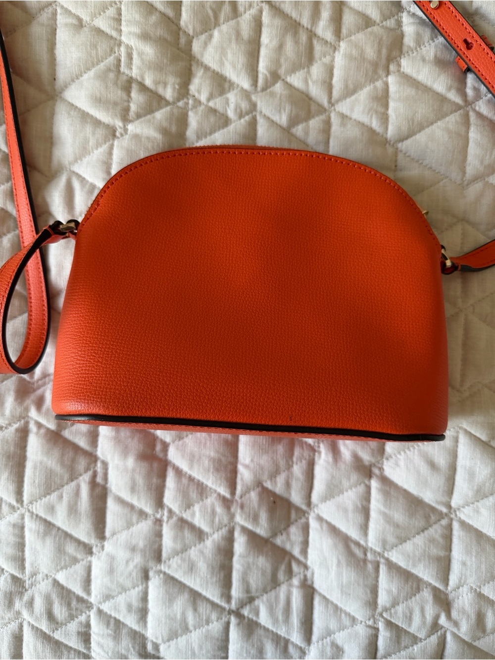 Kate Spade Orange Crossbody dome bag with Adjustable Strap - Picture 3 of 7